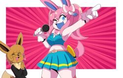 big_breasts breasts eevee eeveelution kabula pokémon_(species) pokemon sylveon