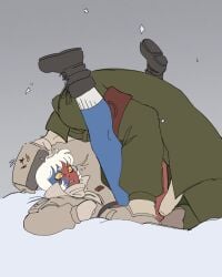 countryhumans crying crying_with_eyes_open cuntboy femboy feminine feminine_cuntboy feminine_intersex gay germany_(countryhumans) girly imminent_rape imminent_sex intersex kanedasimp_(artist) male military_uniform older_male outdoors outside rape rsfsr_(countryhumans) russia_(countryhumans) scared sissy snow teen teenage teenage_cuntboy teenager third_reich_(countryhumans) trap twink young younger_cuntboy