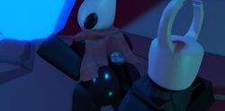 3d blush buttjob cave glowing hollow_knight hornet_(hollow_knight) insects inside moosty protagonist_(hollow_knight) roblox robloxian self_upload tagme