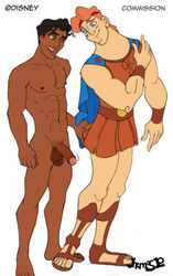 2010 balls company_connection crossover disney gay greek_mythology hercules_(character) hercules_(disney) jhemos male_only nude penis prince_naveen testicles the_princess_and_the_frog yaoi