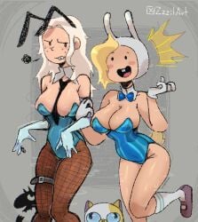 1girls adventure_time adventure_time:_fionna_&_cake big_ass big_breasts big_butt big_thighs big_titties blonde_hair bunny_ears bunny_girl bunny_girl_suit bunny_tail bunnysuit cartoon_network character_request clothing curvaceous curvaceous_female curvaceous_figure curvy curvy_figure curvy_hips disenchantment female female_focus female_only fionna_campbell fionna_the_human_girl human long_hair looking_at_viewer pale_skin princess_tiabeanie underwear yellow_hair zzzilart
