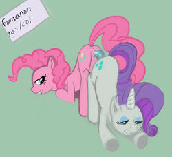 2d db_vw earth_pony female female_only feral friendship_is_magic full_color interspecies my_little_pony nude pinkie_pie_(mlp) quadruped rarity_(mlp) tagme unicorn yuri