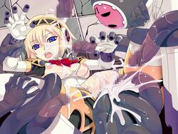 aegis_(persona) aigis_(persona) blonde_hair blue_eyes breasts cum cum_in_pussy cum_inside cumshot insidious_maya megami_tensei persona persona_3 shadow_(persona) short_hair tagme tentacle_rape tentacle_sex tentacles