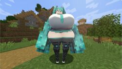 hatsune miku from minecraft by bigger & better