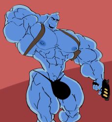 abs biceps bulge flaccid male male_focus male_only muscle muscles muscular muscular_arms muscular_ass muscular_back muscular_legs muscular_male muscular_thighs nipples osmosis_jones osmosis_jones_(character) pecs remert solo solo_male veins