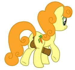 1futa accurate_art_style balls carrot_top_(mlp) feral friendship_is_magic from_behind futanari golden_harvest_(mlp) horsecock horsecock_futanari mare my_little_pony orange_hair penis pony rarewaifus solo solo_futa yellow_fur