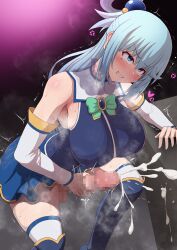 1futa 2023 ahe_gao anger_vein angry aqua_(konosuba) armwear balls big_breasts big_penis blue_eyes blue_hair blush bottomless breasts censored censored_penis clenched_teeth clothed clothing cum cum_on_wall cumshot deity detached_sleeves ejaculation erection eyes_rolling_back futa_only futanari futanari_masturbation goddess hair_ornament hand_on_penis handjob heart holding_penis huge_breasts huge_cock human kono_subarashii_sekai_ni_shukufuku_wo! legwear light-skinned_futanari light_skin long_hair masturbating_futa masturbation mosaic_censoring mostly_clothed motion_lines orgasm penis pleasure_face ponpo ponponmaru rolling_eyes shaking simple_background skindentation skirt solo solo_futa squatting standing steam steaming_body steamy_penis sweat tears tears_of_pleasure thick_thighs thighhighs trembling