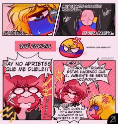 2boys comic countryhumans ecuador_(countryhumans) kuhory masturbation page_21 peru_(countryhumans) red_body short_hair spanish_text tagme yaoi