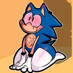 bad_anatomy blood blush blushing crazy_eyes creepypasta ears femboy friday_night_funkin friday_night_funkin_mod gay gloves hedgehog male_only penis pentagram satanos_(sonic.exe) sonic.exe sonic.exe_(series) sonic_(series) sonic_the_hedgehog sonic_the_hedgehog_(series) thick_thighs thighhighs