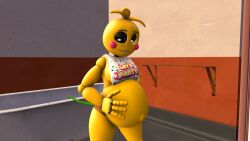 1girls 3d big_belly female five_nights_at_freddy's five_nights_at_freddy's_2 hyper hyper_belly inflated_belly inflation ryguy555 solo toy_chica_(fnaf) toy_chica_(love_taste)