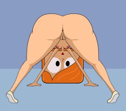 1girls ass big_ass big_butt debbie_turnbull debs_turnbull downward_dog female female_only impstripe milf naked nude_female robotboy source_request