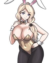 alternate_costume breasts bunny_ears bunny_girl bunnysuit female female_only fire_emblem fire_emblem:_three_houses hayato_stuff looking_at_viewer mercedes_von_martritz nintendo solo year_of_the_rabbit