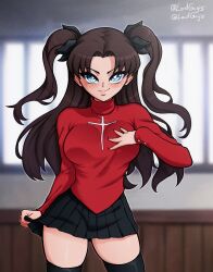 tohsaka rin from fate (series) by lordguyis