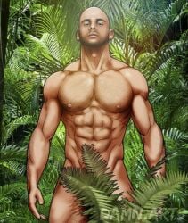 african african_male biracial biracial_male covering_crotch damnarts gay gay_pornstar looking_at_viewer male male_only muscles muscular muscular_male onlyfans_model porn_star real_person sean_zevran