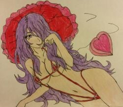 breasts camilla_(fire_emblem) dcb2art female female_only fire_emblem fire_emblem_fates handdrawn mostly_nude nintendo solo