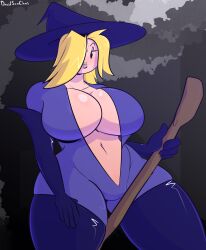 1girls 2022 adventure_time big_breasts blonde_hair breasts broomstick cartoon_network cleavage davidsanchan female female_focus female_only fionna_the_human_girl gloves halloween large_breasts lips navel open_clothes thick_thighs thigh_boots thighhighs thighs wide_hips witch_costume witch_hat