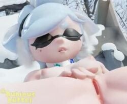 1girls 3d animated breasts dubious_butter female female_masturbation female_only inkling marie_(splatoon) marie_(wo262) masturbation nintendo nude nude_female outdoor outdoor_masturbation snow solo solo_female sound splatoon splatoon_(series) tagme video