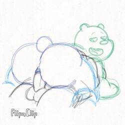 1:1 1:1_aspect_ratio 3rd_party_watermark anal anal_sex animated anthro ass ass_shake backsack bananapop bear big_ass big_butt cartoon_network duo faceless_male flipaclip furry gay grizzly_(wbb) grizzly_bear looking_back male male/male onomatopoeia open_mouth penetration penis penis_in_ass pounding tail teeth tongue trees ursid ursine we_bare_bears yaoi