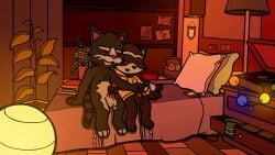 animated anthro bed bedroom chillhop_raccoon cum duo feline furry gay male masturbation mp4 music raccoon sound stilioweirdo tagme talking_tom video