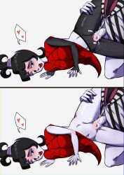 beetlejuice beetlejuice_(character) black_hair cartoon_network cum_in_pussy gothic lydia_deetz panties