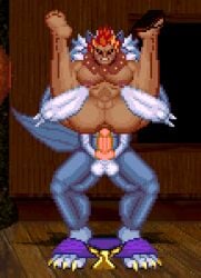 2boys 2d 2d_animation akuma anal anal_sex animated artist_request ass brown_skin clothing crossover darkstalkers erect_penis erection furry gallon gay gay_anal gay_sex interspecies jon_talbain legs_held_open m.u.g.e.n male male/male male_only male_penetrated male_penetration penetration penis penis_in_ass pixel_animation pixel_art rape red_hair reverse_suspended_congress sandal sandals sandals_only sex spread_legs sprite sprite_art street_fighter vampire_savior wolf yaoi