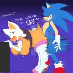 1boy 1girls 2023 anthro_on_anthro bat big_ass big_butt elbow_gloves female furry furry_only gloves hedgehog kappa_spark male male/female rouge_the_bat rough_sex sex sonic_(series) sonic_the_hedgehog sonic_the_hedgehog_(series) talking text thick_thighs