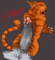 anthro balls big_penis blush canid canine canis chest_fluffjob death_(puss_in_boots) domestic_cat dreamworks duo english_text erection felid feline felis fur genitals huge_cock imminent_sex it'll_never_fit male male/male male_only mammal orange_body orange_fur penis puss puss_in_boots_(dreamworks) puss_in_boots_the_last_wish sex size_difference text them_nasties white_body white_fur wolf