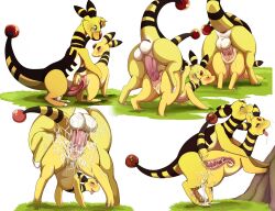 ampharos anus ass balls big_balls big_penis bite bodily_fluids cum cum_in_pussy cum_in_uterus cum_inside cum_on_butt doggy_style drooling eye_roll eyewear female female_penetrated feral feral_on_feral feral_penetrated feral_penetrating feral_penetrating_feral from_behind_position fur generation_2_pokemon genital_fluids genitals glasses haros_(amphyros99) hi_res internal intraspecies long_neck looking_pleasured male male/female male_penetrating male_penetrating_female neck_bite nintendo open_mouth penetration penile penile_penetration penis penis_in_pussy pokémon_(species) pokemon pokemon_(species) pussy_juice saliva sex shebeast smile tongue tongue_out uterus vaginal_penetration yellow_body yellow_fur