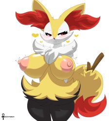 braixen from nintendo by mistpirit