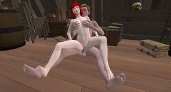 3d barefoot ben_copper breasts_grab closed_eyes cowgirl_position feet front_view groping harry_potter harry_potter:_hogwarts_mystery holding jacob's_sibling on_floor penetration red_hair reverse_cowgirl_position sex sitting soles