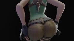 1080p 1920x1080 1girls 3d 3d_(artwork) 3d_animation 4k animated ass ass_focus ass_shake belt black_background clothed_female clothing female firearm from_behind handgun handwear hi_res highres huge_ass human kishi lara_croft lara_croft_(classic) lara_croft_(survivor) legwear longer_than_30_seconds loop pale_skin shiny shiny_clothes short_shorts shorter_than_3_minutes shorter_than_five_minutes shorter_than_four_minutes shorter_than_one_minute shorter_than_two_minutes shorts solo tagme tomb_raider twerking video weapon