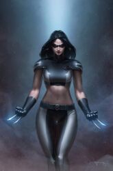 1girls black_hair breasts claws curvy curvy_figure female female_only fit fit_female fully_clothed jee-hyung_lee laura_kinney light-skinned_female marvel marvel_comics mask mutant solo superheroine tight_clothing wide_hips x-23 x-force x-men