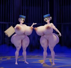 2girls 3d alternate_breast_size ass big_ass big_breasts big_nipples breast_grab breasts_out caroline_(persona_5) cell erect_nipples eyepatch female female_only hat huge_ass huge_breasts huge_thighs justine_(persona_5) looking_at_viewer persona persona_5 sisters smile smiling smiling_at_viewer thick_ass thick_thighs thighs twins voluptuous white_hair xtrofaq