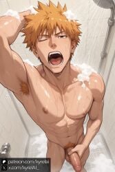 ai_generated bara g__w2vew4aaxm1- gay male male_focus male_only muscular muscular_male yaoi