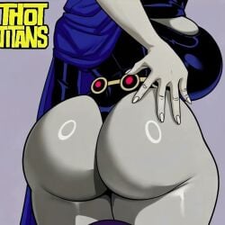 ai_generated ai_generated_video animated big_ass goth large_ass leotard no_sound raven_(dc) tagme thot_titans video