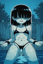 ai_generated ai_generated_image cum_in_pussy female gothic_girl lucy_loud nickelodeon poolside