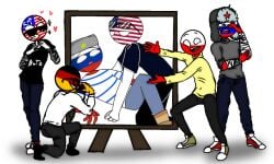 4boys countryhumans embarrassed gay gay_domination gay_male germany_(countryhumans) glasses photo poland_(countryhumans) russia_(countryhumans) united_states_of_america_(countryhumans) yaoi