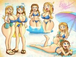 2girls ai ai-created ai_assisted ai_generated beach big_ass big_breasts bikini breasts clothing female female/female flipline_studios grok grok_(x) nevada_(papa_louie) nude papa_louie thick_thighs utah_(papa_louie utah_(papa_louie) video_game video_game_character