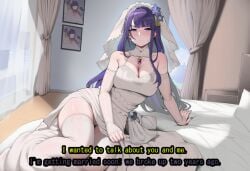 1boy 1boy1girl 1girl1boy 1girls about_to_be_raped about_to_have_sex ai_assisted ai_generated bare_shoulders blush braid breasts bridal_gauntlets bridal_veil cheating cleavage closed_mouth cuckold cuckolding detached_sleeves dress earrings english_text female flower genshin_impact hair_flower hair_ornament hoyoverse inminent_rape inminent_sex jewelry large_breasts long_hair long_sleeves looking_at_viewer low-braided_long_hair meme mihoyo mole mole_under_eye nail_polish nay_juno netorare ntr own_hands_together purple_eyes purple_hair purple_nails raiden_shogun sexy sexy_pose smile solo strapless strapless_dress sword text veil very_long_hair weapon wedding_dress white_dress