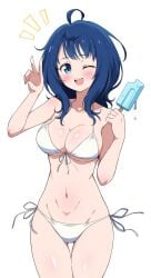 1girls 2d 2d_(artwork) 2d_artwork ;) ahoge almost_naked almost_nude alternate_version_at_source alternate_version_available bare_arms bare_belly bare_chest bare_hands bare_hips bare_legs bare_midriff bare_navel bare_shoulders bare_skin bare_thighs belly belly_button bewitching_thighs big_breasts bikini bikini_bottom bikini_only bikini_top blue-eyed_female blue-haired_female blue_eyes blue_hair blush blush_face blushing_at_viewer blushing_female blushing_lines breasts busty busty_female busty_girl busty_teen busty_teenager child_bearing_hips cleavage collarbone curvaceous curvaceous_body curvaceous_female curvaceous_figure curvaceous_hips curvaceous_teenager curvaceous_thighs curvy curvy_body curvy_female curvy_figure curvy_hips curvy_teen curvy_thighs digital digital_art digital_drawing digital_drawing_(artwork) digital_media digital_media_(artwork) drawing eggman_(ni_tamagoex) elbows exposed_arms exposed_belly exposed_chest exposed_hips exposed_legs exposed_midriff exposed_navel exposed_shoulders exposed_skin exposed_thighs eye_closed female female_focus female_only fertile_hips fingernails fingers front-tie_bikini front-tie_bikini_top groin halterneck high_resolution highres hourglass_figure inframammary_fold inguinal_crease inguinal_ligament large_boobs large_breasts lean_figure long_hair looking_at_viewer make_heroine_ga_oo_sugiru! midriff more_at_source mostly_nude naked naked_female naked_woman narrow_waist navel nearly_nude nude nude_female nudity one_eye_closed one_eye_open open_mouth open_mouth_smile parted_lips peace_sign popsicle posing posing_for_the_viewer posing_naked posing_nude practically_nude shiny_breasts shiny_hair shiny_legs shiny_skin shiny_thighs shoulders side-tie_bikini sign simple_background slender_body slender_waist slim_female slim_waist smile smiley_face smiling smiling_at_viewer solo standing string_bikini swimsuit swimwear teenage_tits thigh_gap thighs tongue upper_body upper_teeth v v_sign white_background white_bikini white_bikini_bottom white_bikini_top white_swimsuit white_swimwear wide_hips wink winking winking_at_viewer winking_eye yanami_anna