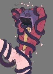 half-dressed object_head pussy tenna_(deltarune) tentacle tentacle_sex