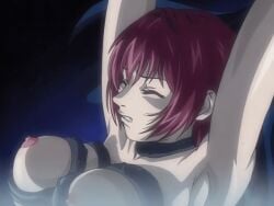 00s 1girls 2002 animated anime_screenshot bible_black bible_black_gaiden blush breasts closed_eyes demon demon_boy female groping groping_breast implied_rape implied_sex large_breasts long_hair molestation nipples red_hair sweat tagme takashiro_hiroko tentacle