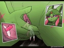 animated anthro cindersticks duo eeveelution espeon female generation_2_pokemon generation_6_pokemon internal larger_female macro male male/female nintendo pokemon pokemon_(species) size_difference sylveon vee_(beagle)