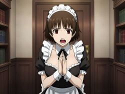 ai_generated ai_voice_acted animated blush bookcase books bookshelf bra braided_hair brown_hair busted cityscape cleavage clock comedy couch desk door doorway grey_hair implied_incest lamp maid_apron maid_collar maid_headdress maid_outfit maid_skirt maid_stockings maid_uniform makoto_niijima music negligee night no_nude office panties persona persona_(series) persona_5 red_eyes robe sae_niijima see-through_clothing sexy_maid silver_hair sister_and_sister sisters story surprised tagme teenager toast transparent_clothing transparent_robe underwear video voice_acted wine wine_bottle wine_glass yuri