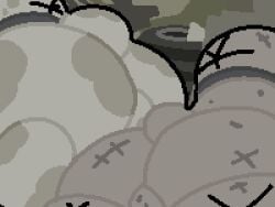 2boys big_ass bubble_butt canid canine chubs_n_nubs_(mewgenics) feral from_behind large_ass mewgenics pixel_art quadruped quadruple_amputee