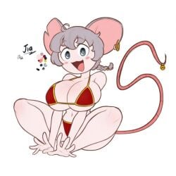 1girls ai ai-created ai_assisted ai_generated big_ass big_breasts bikini breasts flipline_studios grok grok_(x) mouse mouse_girl oc original_character papa_louie thick_thighs