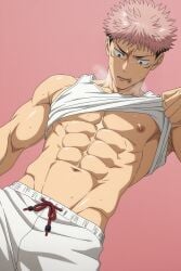 ai_generated bara gay hasf0mzw0aaerco male male_focus male_only muscular muscular_male yaoi