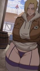 animated annie_leonhardt attack_on_titan boobs cameltoe cyberboi legwear pubic_hair shingeki_no_kyojin tagme thighhighs
