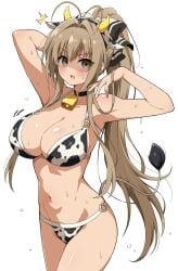 1girls 2d 2d_(artwork) 2d_artwork ahoge almost_naked almost_nude amagi_brilliant_park antenna_hair arm_behind_head armpit armpit_crease armpit_peek armpit_sweat armpits bare_armpits bare_arms bare_belly bare_chest bare_hands bare_hips bare_legs bare_midriff bare_navel bare_shoulders bare_skin bare_thighs belly belly_button big_breasts bikini bikini_bottom bikini_only bikini_top black_bikini black_bikini_bottom black_bikini_top black_choker black_collar black_hair_ribbon black_hair_tie black_ribbon black_swimsuit black_swimwear blush blush_face blushing_at_viewer blushing_female blushing_lines breasts brown-eyed_female brown-haired_female brown_eyes brown_hair busty busty_female busty_girl busty_teen busty_teenager choker cleavage collar collarbone cow_collar cow_horn cow_horns cow_print cow_print_bikini cow_print_swimsuit cow_tail cowprint cowprint_bikini cowprint_swimsuit curvaceous curvaceous_body curvaceous_female curvaceous_figure curvaceous_hips curvaceous_teenager curvy curvy_body curvy_female curvy_figure curvy_hips curvy_teen digital digital_art digital_drawing digital_drawing_(artwork) digital_media digital_media_(artwork) drawing eggman_(ni_tamagoex) elbows exposed_armpits exposed_arms exposed_belly exposed_chest exposed_hips exposed_legs exposed_midriff exposed_navel exposed_shoulders exposed_skin exposed_thighs eyebrows_visible_through_hair female female_focus female_only fingernails fingers frown frown_eyebrows frowning frowning_at_viewer groin hair_between_eyes hair_intakes hair_ribbon hair_tie hairless_armpits halterneck hand_behind_head high_resolution high_school_student highres hourglass_figure inguinal_crease inguinal_ligament large_boobs large_breasts lean_figure long_hair looking_at_viewer midriff mostly_nude naked naked_female naked_woman narrow_waist navel nearly_nude nipple_bulge nude nude_female nudity ponytail posing posing_for_the_viewer posing_naked posing_nude practically_nude presenting_armpit ribbon school_girl schoolgirl sento_isuzu shaved_armpits shoulders sidelocks simple_background slender_body slender_waist slim_female slim_waist solo standing sweat sweat_on_body sweat_on_breasts sweat_on_face sweat_on_stomach sweatdrop sweating sweaty sweaty_armpit sweaty_armpits sweaty_belly sweaty_body sweaty_breasts sweaty_chest sweaty_face sweaty_female sweaty_legs sweaty_thighs swimsuit swimwear teen_girl teenage_female teenage_girl teenage_tits teenager thick_thighs thighs upper_body very_long_hair very_long_hair_female white_background white_bikini white_bikini_bottom white_bikini_top white_hair_ribbon white_hair_tie white_ribbon white_swimsuit white_swimwear wide_hips young_female young_woman