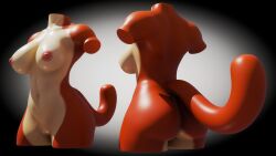 3d_(artwork) amputee anthro asset big_breasts blender_(artwork) breast_expansion breasts decapitation digital_media_(artwork) disability domestic_cat expansion felid feline feline_tail felis female female/female glistening glistening_body glistening_skin hi_res huge_breasts mammal smooth_skin solo tail thethornsman thick_thighs wide_hips